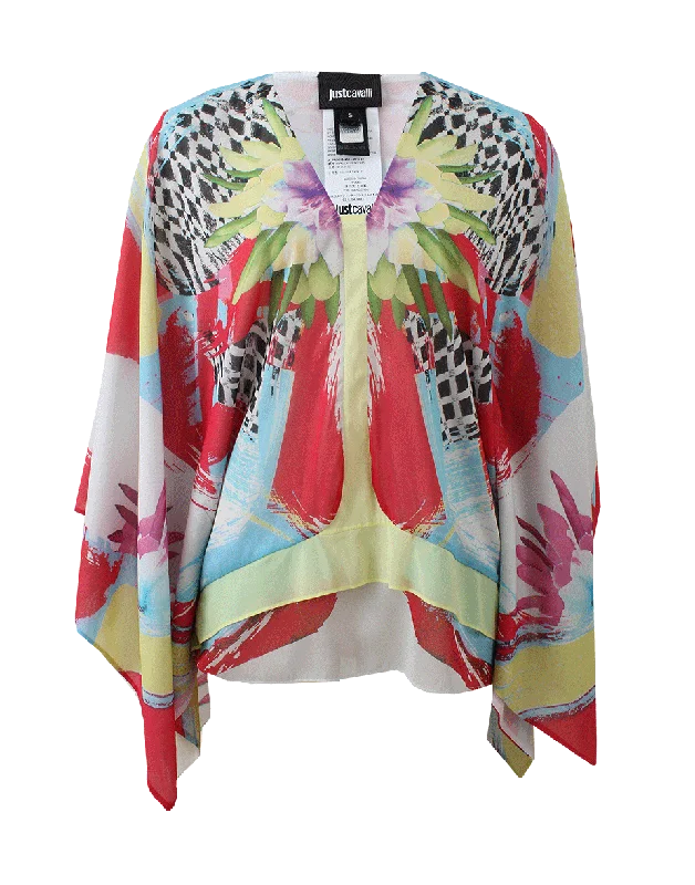 Print Caftan Hip Women's Retro