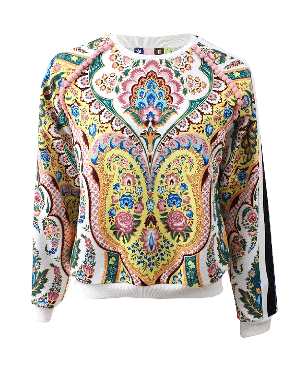 Pom Pom Printed Sweatshirt European