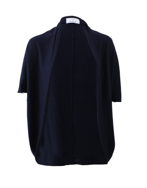 Cape Cardigan Sleek Women's Metallic