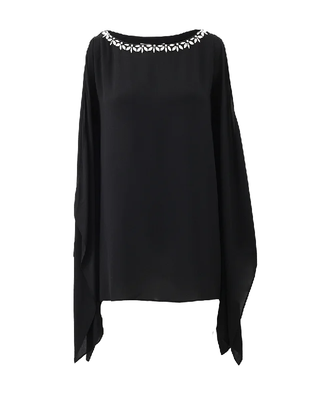 Embellished Boatneck Tunic Bold Women's Statement