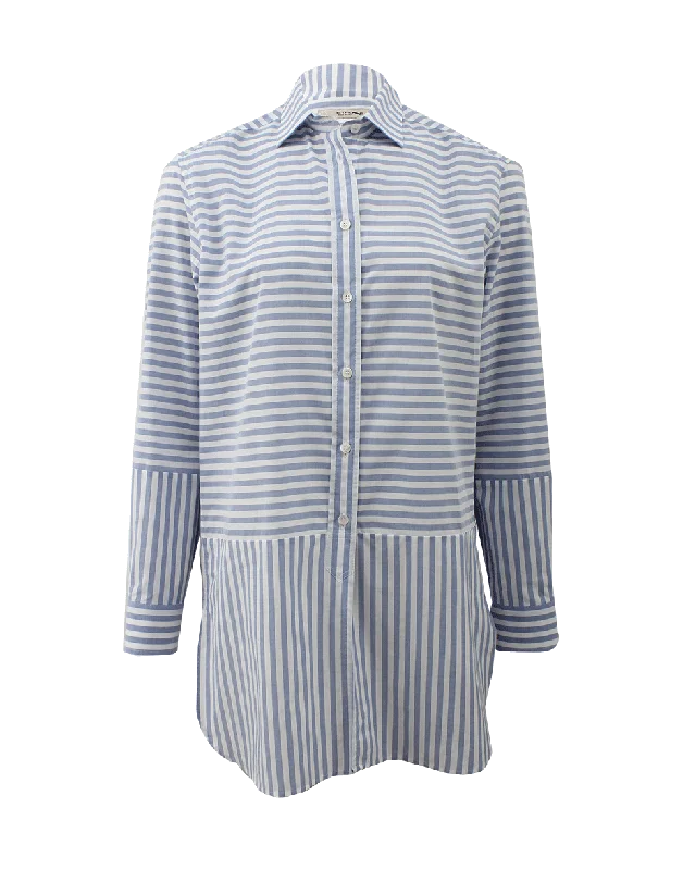 Stripe Tunic Shirt Dynamic Women's High - energy