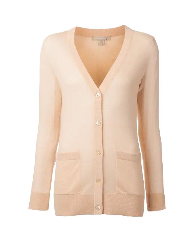 Featherweight Cashmere Cardigan Luxurious Women's High -  end