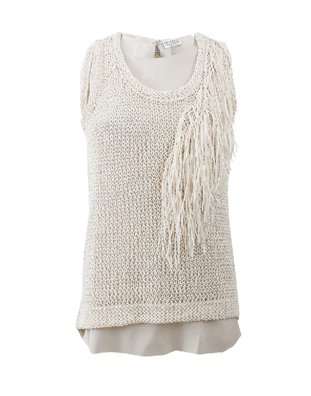 Fringe Detail Macrame Tank purpose