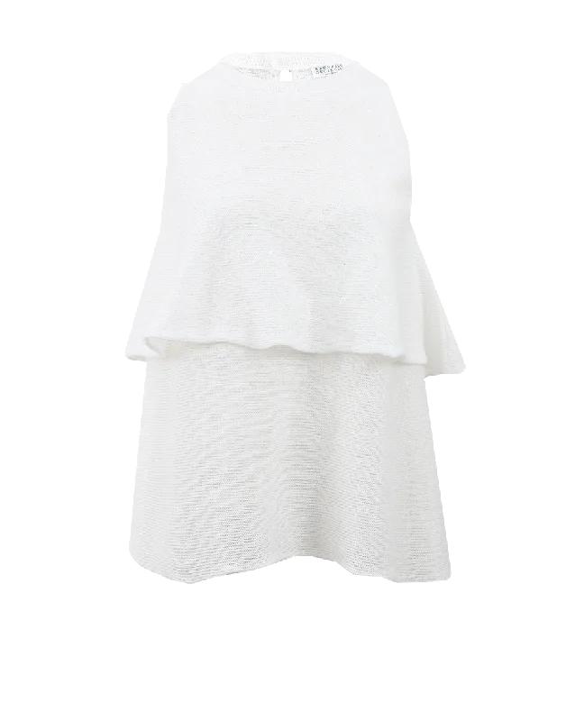 Double Layer Paillette Knit Athletic Women's High - 