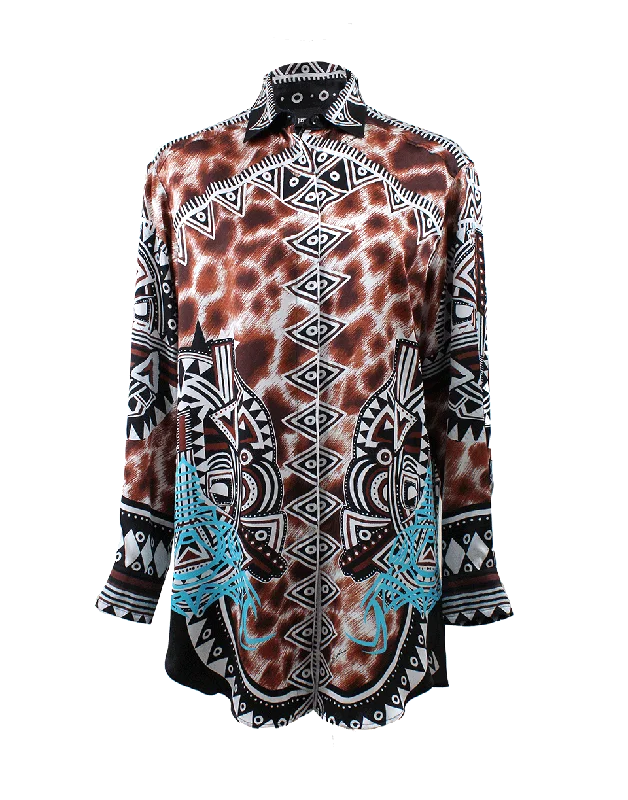 Silk Print Tunic Women