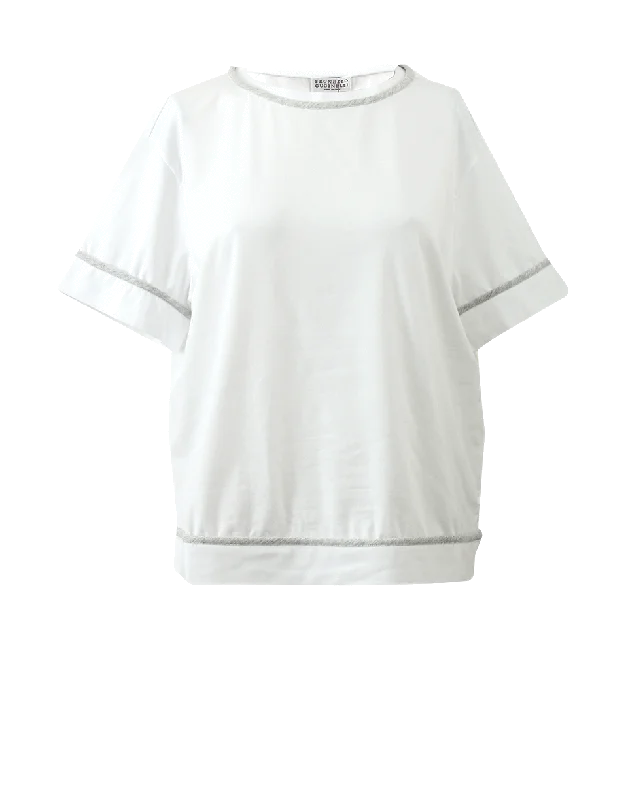 Contrast Boxy Tee British Gentlewoman Style