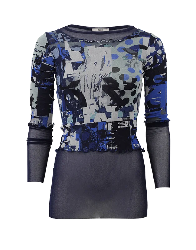 Illusion Underlay Crop Top Confident Women's High - fashion