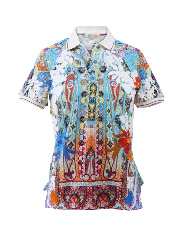 Multi-Color Polo Elegant Women's 