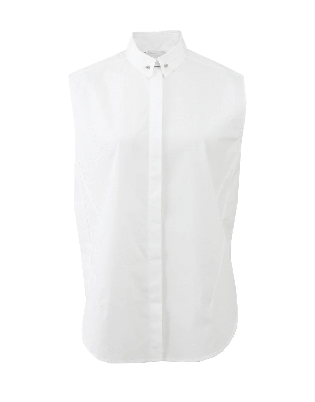 Shirt With Pinned Collar