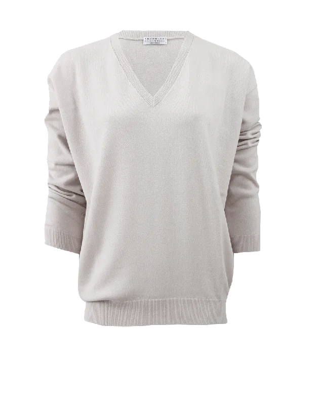 V-Neck Boyfriend Pullover Youthful Women's Pop