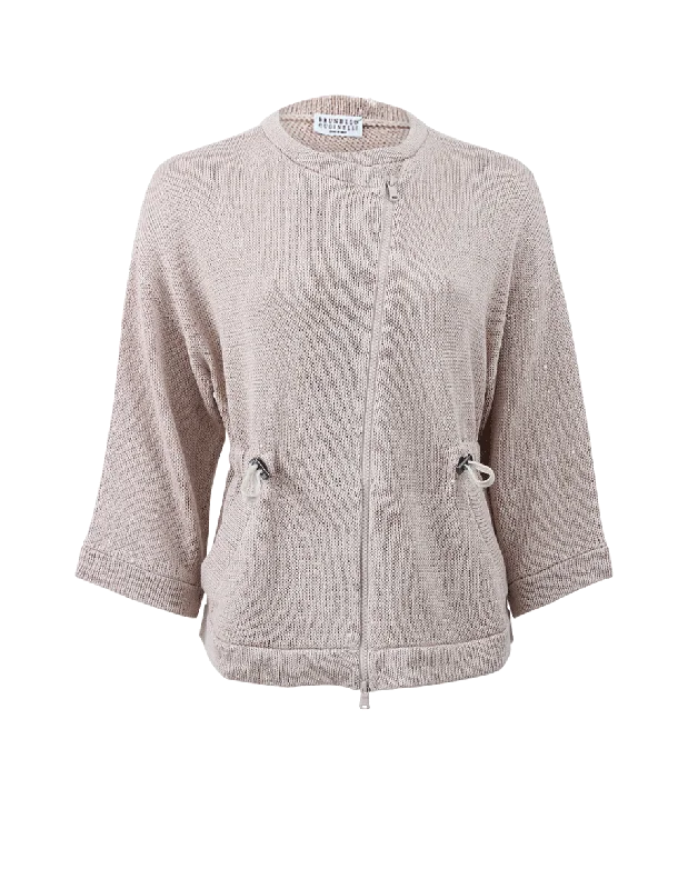 Drawstring Waist Cardigan Artistic Women's Avant - 