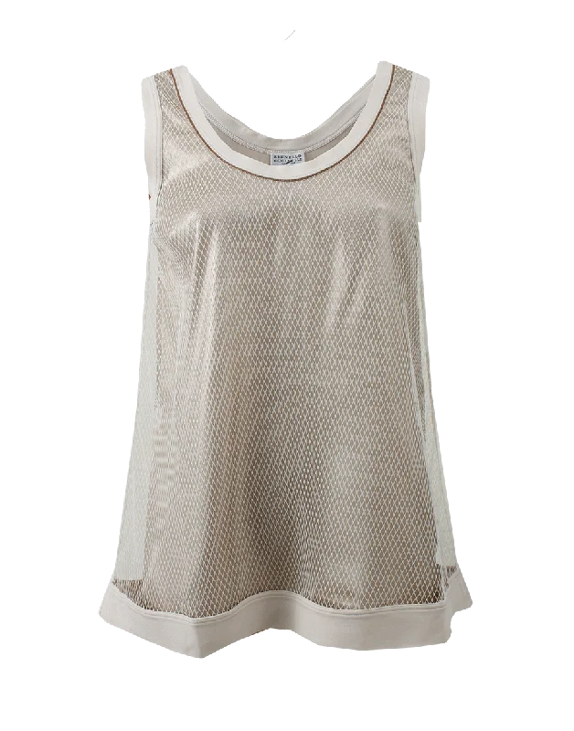 Netted Tank Vintage Women's 1970S 