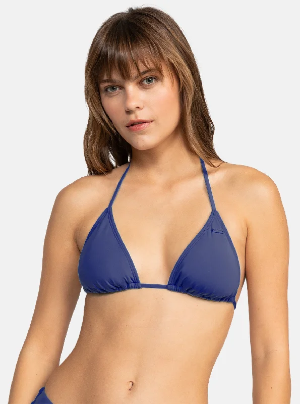 Beach Classics Tiki Triangle Bikini Top - Mood Indigo Athletic Women's 