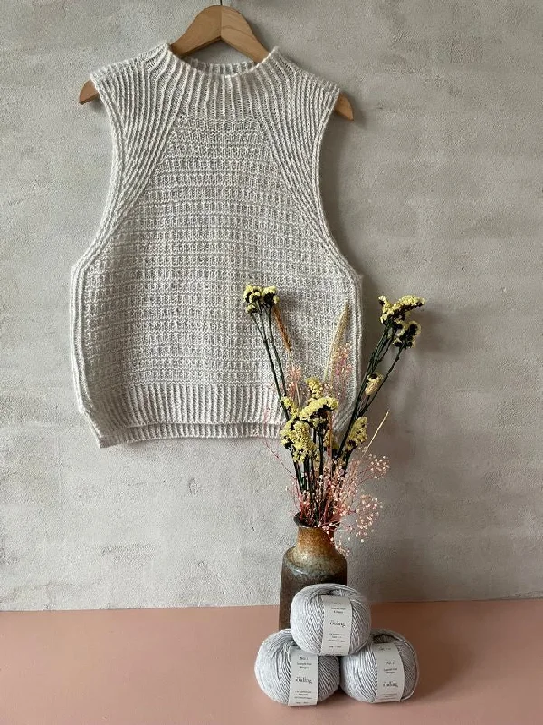Slanting Slipover by Anne Ventzel, No 1 yarn kit (ex pattern) Sustainable Organic