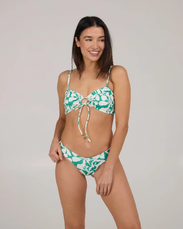 Optical Bandeau Top - Kelly Green Earthy Women's Hemp - based
