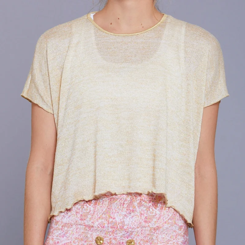 Lush Weave Layer Top (gold)