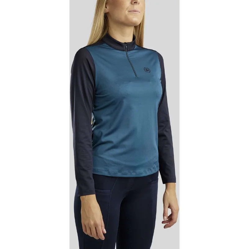 Rebel Polo Block Colored Longues Manches Marin Modern Women's Tech