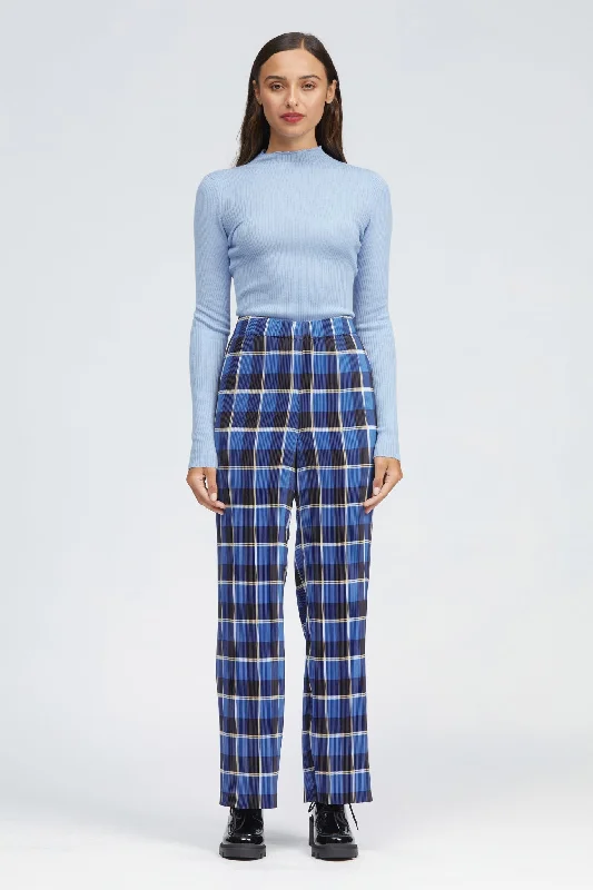 Baile Pant Navy/Blue Check Sporty Women's Tennis