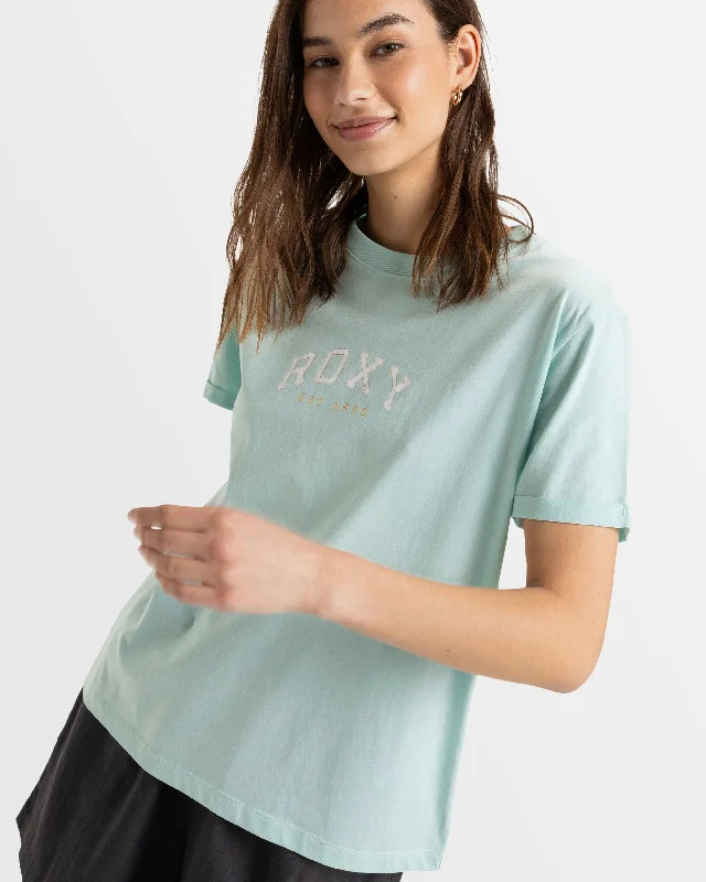 Womens Noon Ocean Short Sleeve T-Shirt Artistic Women's Hand - painted