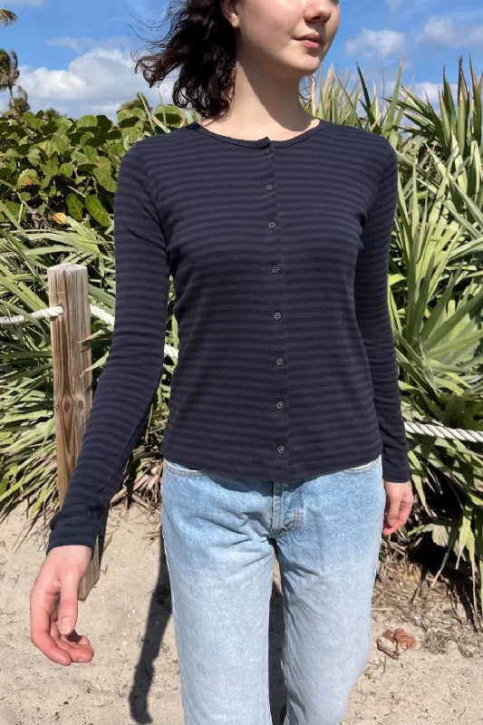 Zelly Striped  Top Streetwear Style for 