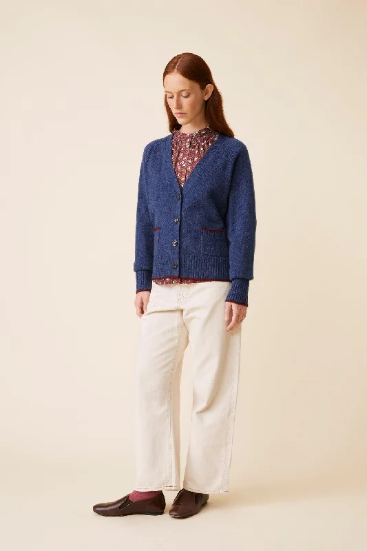 Cardigan Louison N°202 Denim Blue Stylish Women's Tropical 