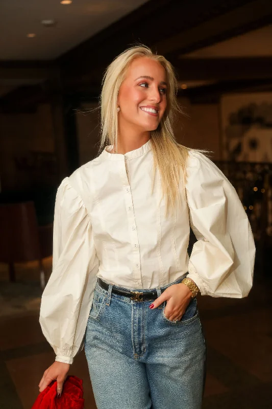 Hunter Top - Ivory Feminine Women's Style 