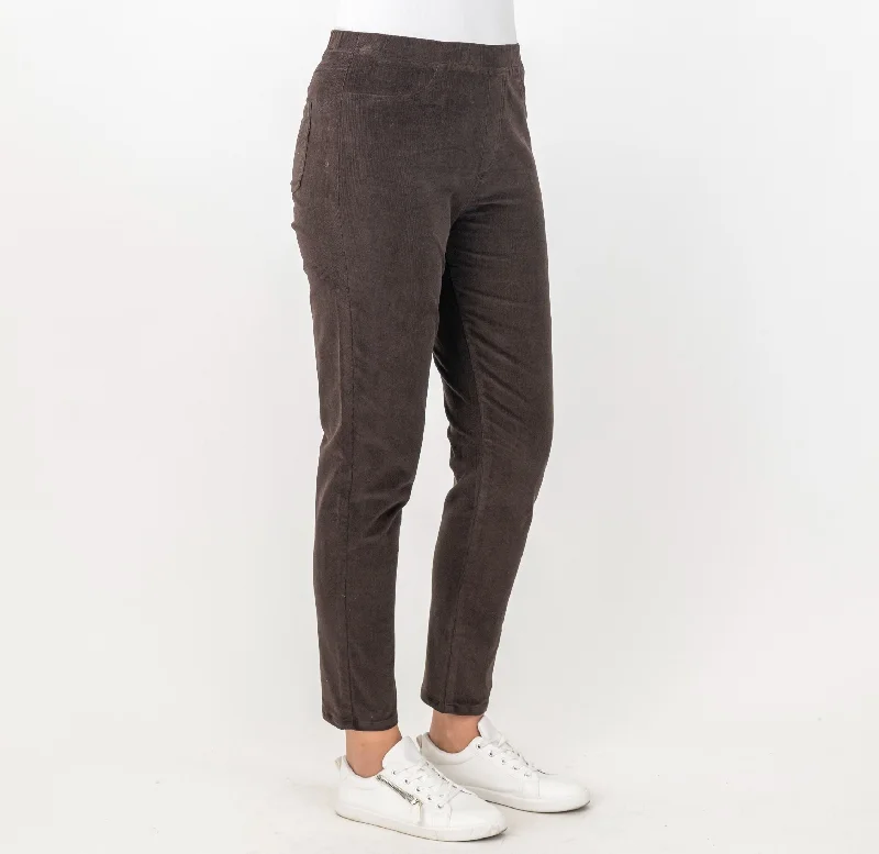 Maglia Stretch Cord Pants (Charcoal or Walnut)