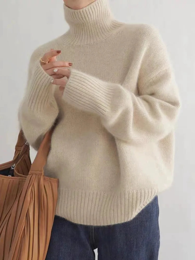 LINETTE | CASHMERE TURTLENECK SWEATER Vintage Women's 1970S 