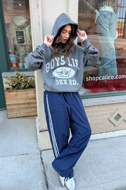 Boys Lie Sex Ed. Racer Hoodie Stylish Women's Tropical 