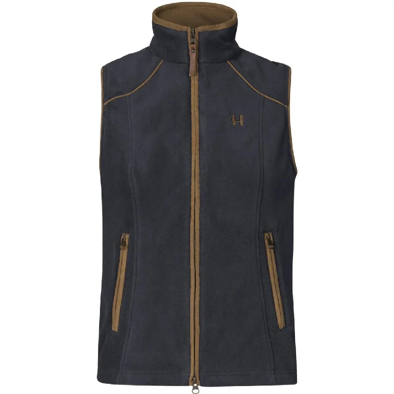 Harkila Sandhem 200 Lady Fleece Waistcoat - Deep Well Purple Polished Women's Silk