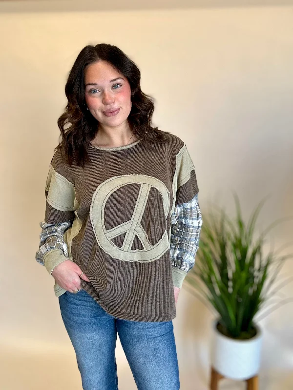 Olive Peace Sweater Women