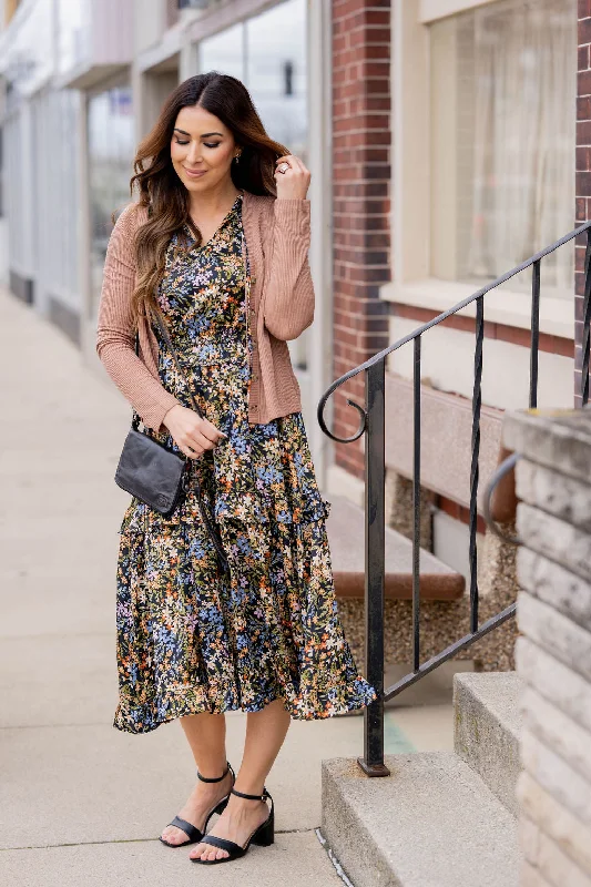 Dainty Wildflowers Midi Dress