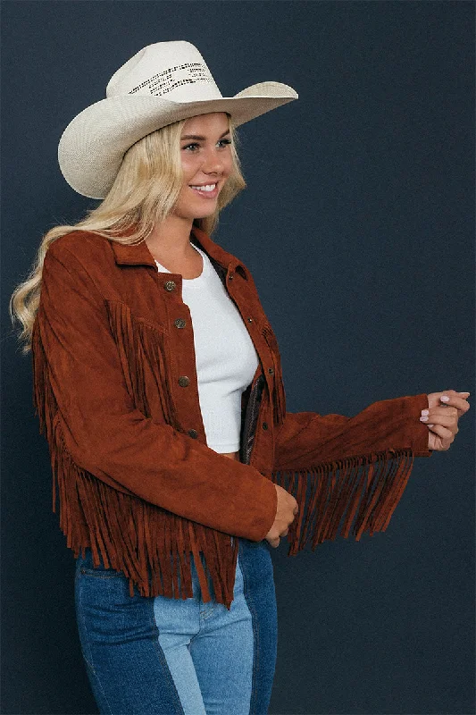 Drifter Womens Leather Jacket - Tan Cool Women's Skate