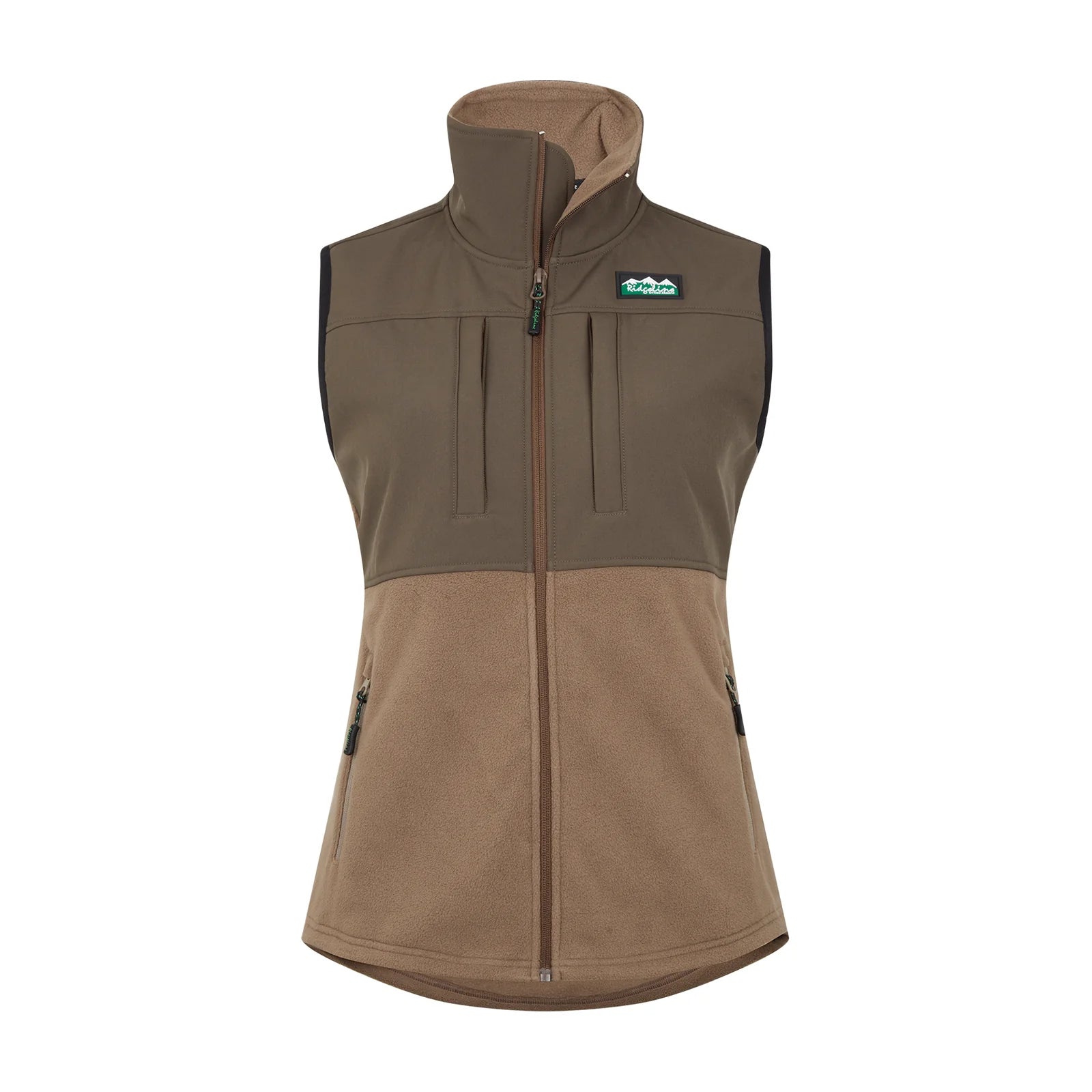 Ridgeline Women's Hybrid Fleece Waistcoat - Bark/Light Bark Traditional Women's Wool Ridgeline Women's Hybrid Fleece Waistcoat - Bark/Light Bark Traditional Women's Wool