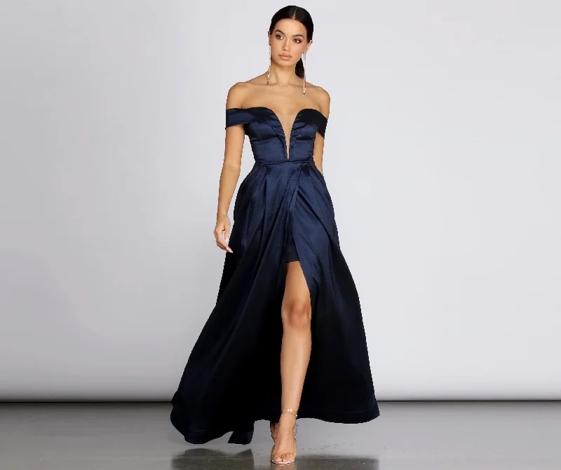 Polly Off The Shoulder Formal Dress