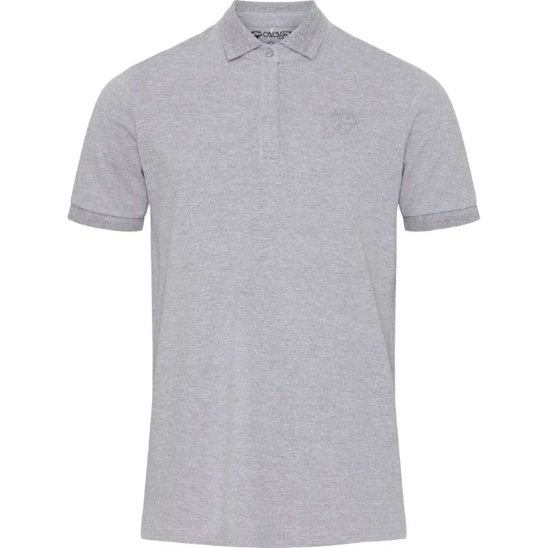 Catago Polo Reece Hommes Gris Mélangé Preppy Women's College