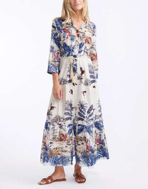 Ladies Who Lunch Dress - Red Bird Dapper Women's Bow - adorned