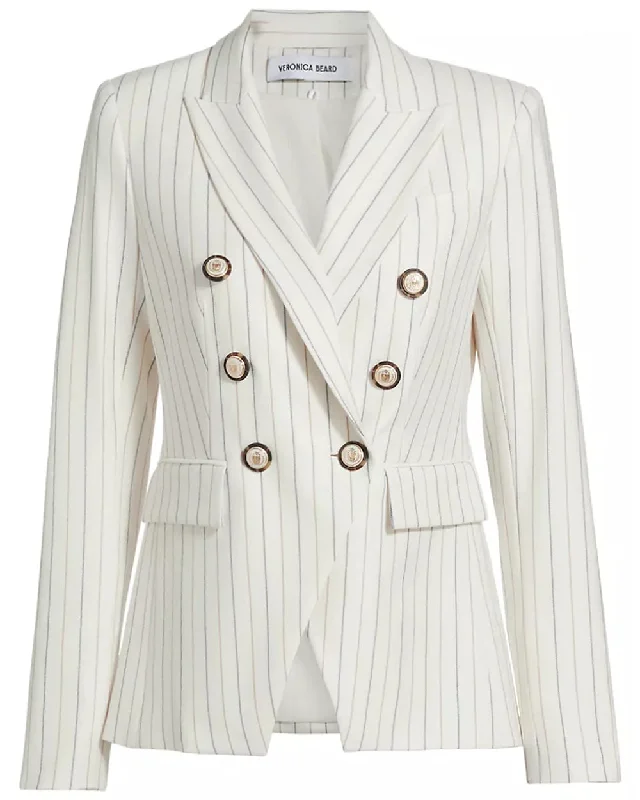 Dove Pinstripe Miller Dickey Jacket Edgy Women's Punk
