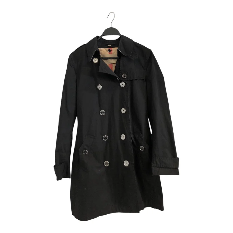 BURBERRY BRIT/Trench Coat/14/Cotton/BLK/ Compression