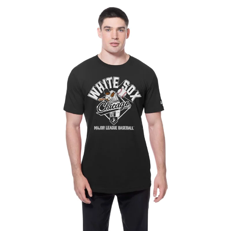 Chicago White Sox MLB Batting Practice Black T-Shirt Athletic Women's 