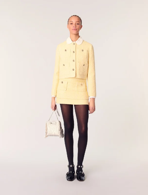 Short Tweed And Lurex Jacket garde