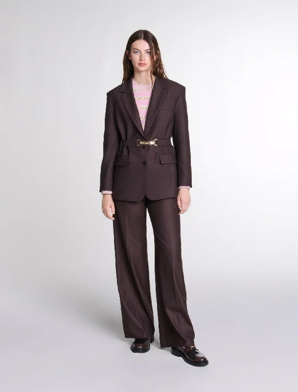 Belted suit jacket Women