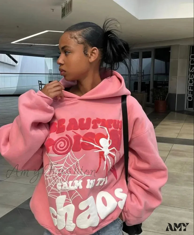 Harajuku Y2K Loose Trendy Comfortable Hip Hop Punk Long Sleeve Stylish Hoodies Dapper Women's Bow - adorned