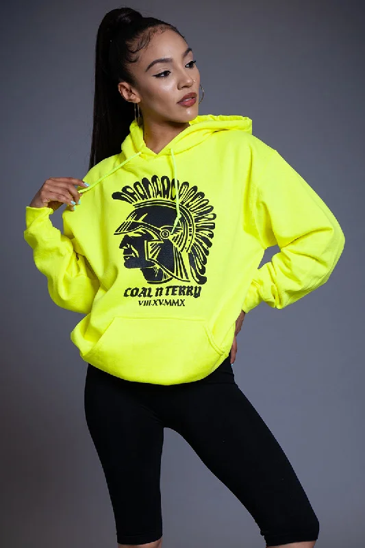 霓虹绿 Trojan 连帽衫 Earthy Women's Hemp - based