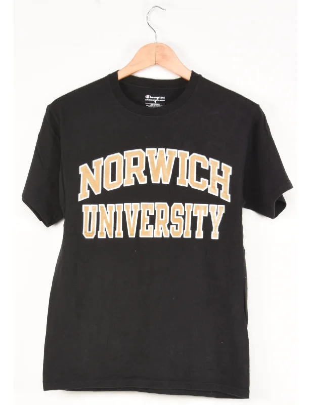 Champion Norwich University Printed T-shirt - S Bohemian Women's Free