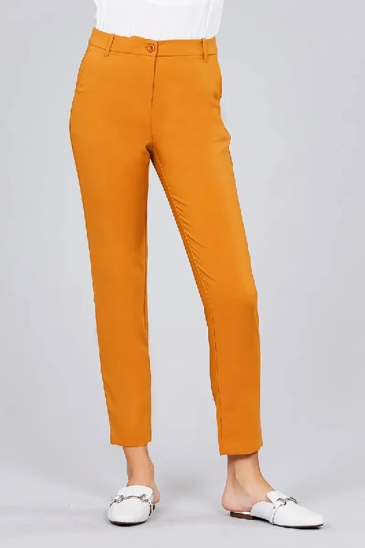 Seam Side Pocket Classic Long Pants Bohemian Women's Free