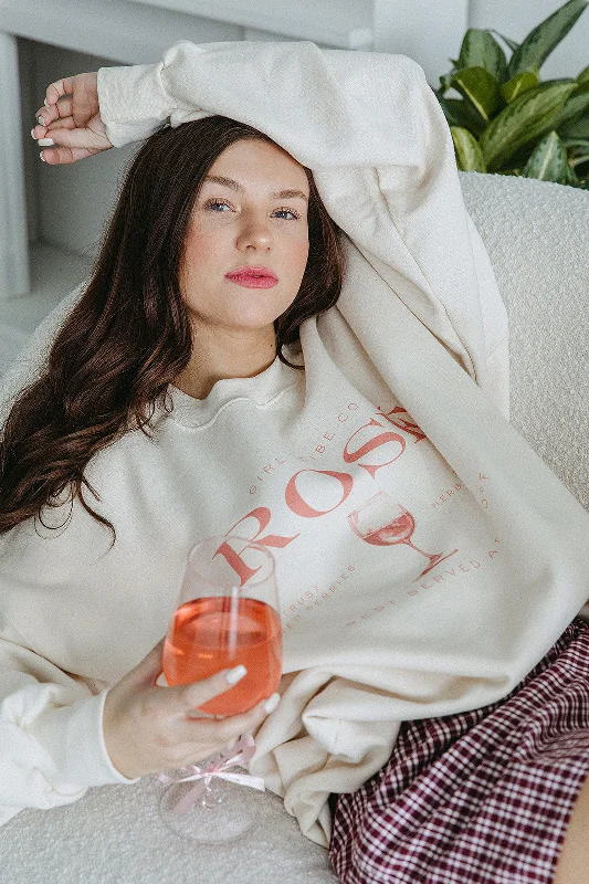 Rose Sweatshirt In Ivory