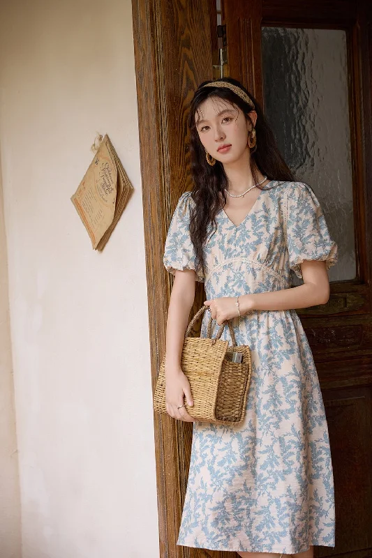 Floral Midi Dress for Women Trendy Women's Oversized