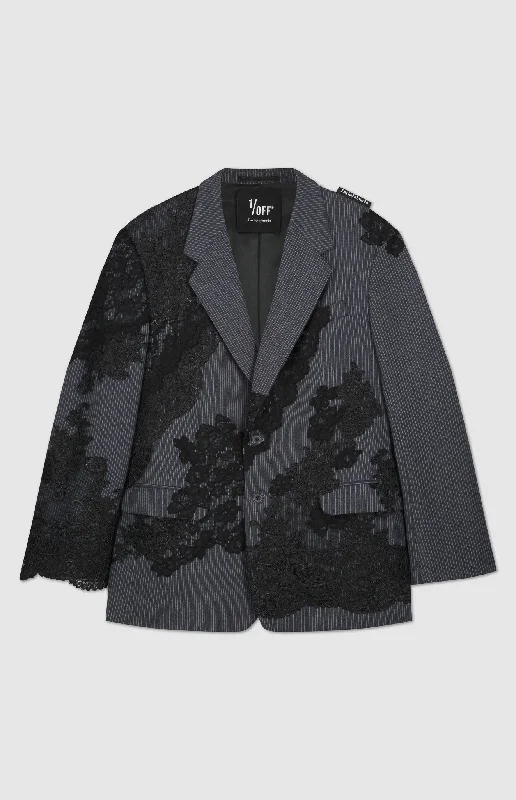 Blazer X Lace Black Refined Women's Velvet