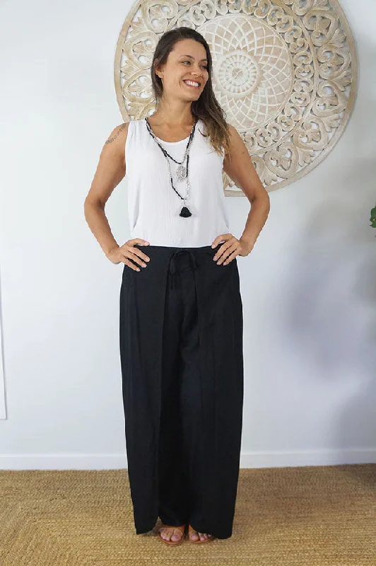 Wrap Pants "Plain" Artistic Women's Hand - painted